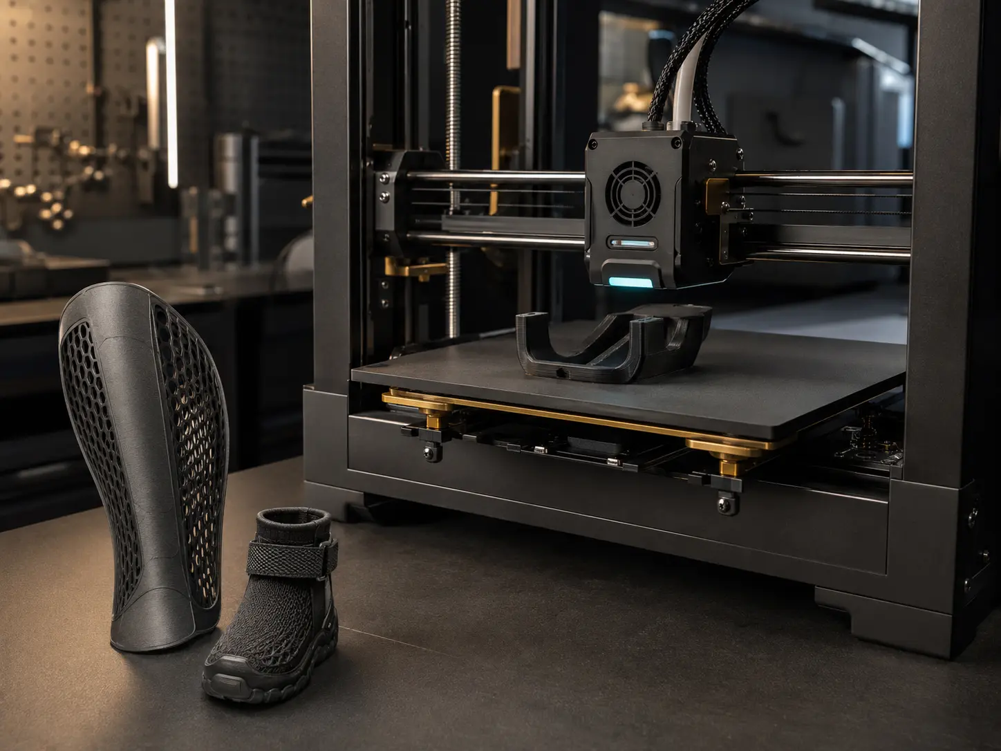 Impresora 3D fabricando prototipos personalizados